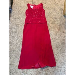 Davids bridal red size 10